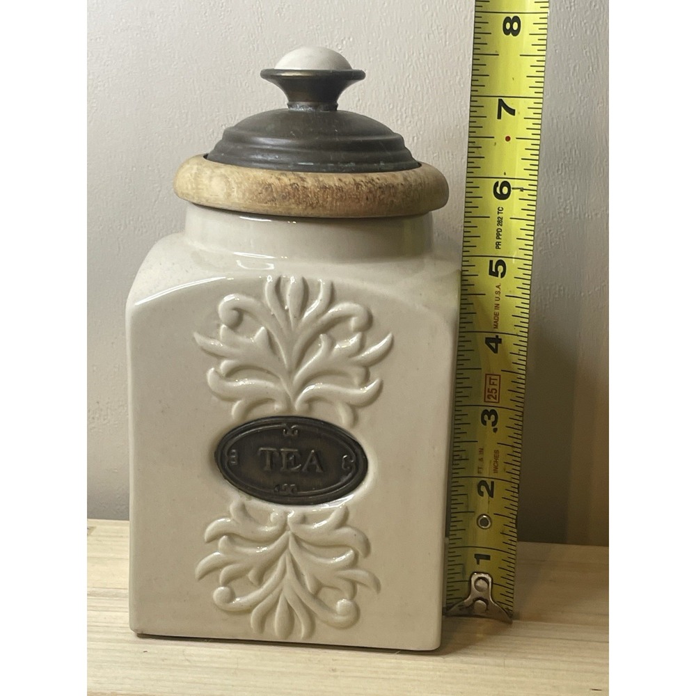 Rate Vintage "Roma Collection" by Jay Imports-ceramic TEA canister